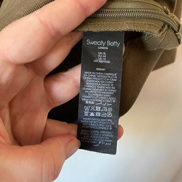 Sweaty Betty Wren Crop Tee in Olivegreen - Picture 6 of 8